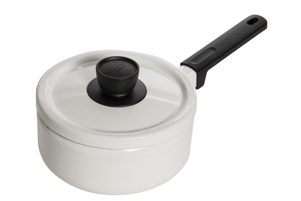 White Saucepan 18cm (2.2 Liters)