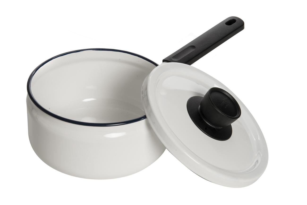 White Saucepan 18cm (2.2 Liters)