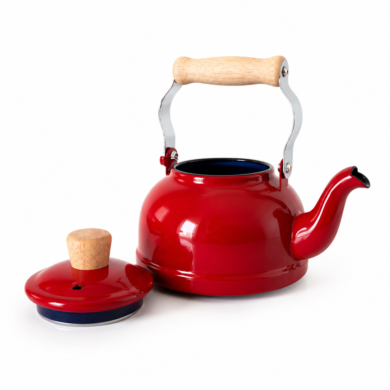 Wine Red Tea Kettle (1.6 Liters) Cotton Series