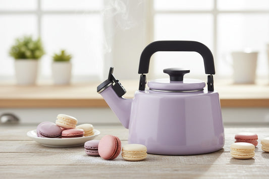 Lilac Whistling Kettle (2.1 litres) Cotton Plus Series